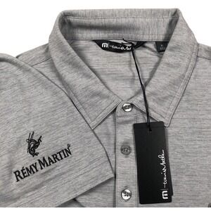 Remy Martin Travis Mathew Golf Polo Shirt XL Gray Performance Wicking Stretch